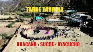 TARDE TAURINA // CORRIDA DE TOROS EN HUACAÑA SUCRE AYACUCHO