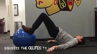 Stability Ball Glute Bridge