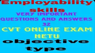 Employability skills 1year CVT exam very important questions