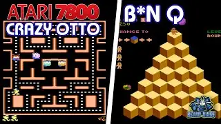 ATARI 7800 Homebrews CRAZY OTTO and B*N Q! Let's Go!