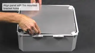 Mounting the Variable Height & Stationary Panels in Fiberglass EnviroArmour&reg; Enclosures