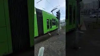 D&uuml;sseldorf Vennhauser Allee. Stra&szlig;enbahn Linie 701. Februar 2024