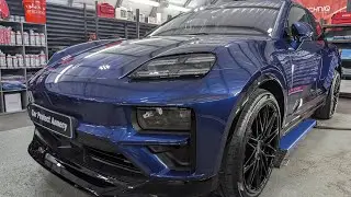 Porsche Macan Turbo &eacute;lectric 2025 - protection c&eacute;ramique Gtechniq pr&egrave;s d'Annecy en Haute-Savoie