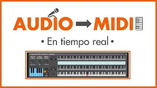 Convierte tu VOZ 🎤 en un CONTROLADOR MIDI 🎹 Real time pitch to MIDI x @TomCosmNZ