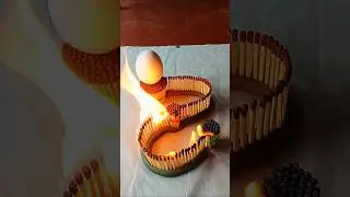 🔥 Egg vs Fire Experiment ⚠️ Don&rsquo;t Try at Home! #Safety