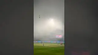 #dharamshala : Just Now- When Fog Appeared During #indiavsnewzealand Match #iccworldcup2023 #shorts
