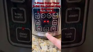 How to use Delay Timer in Aroma Cooker#easy #simple #tips #cooking #hack #ytshorts #viral #trending