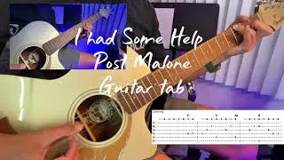 I Had Some Help Acoustic Tab intro/solo