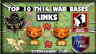 New Top 10 Th14 War Bases + Links of Darkest Muzhan vs QueenWalker & Hanoi Royal vs H.T.Family | Coc
