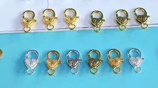 Tibetan Alloy Lobster Claw Clasps, 40pcs - Vintage Antique Heart Shaped Hooks for Jewelry Making
