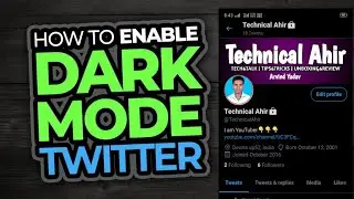 how to add black theme on twitter | twitter पर black theme कैसे लगाएं | technicalahir