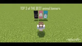TOP 3 of THE BEST ANIMAL BANNERS ~ (banner tutorial) #minecraft