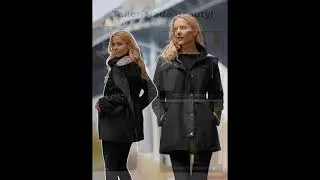 SaphiRose Women's Long Hooded Rain Jacket Outdoor Raincoat Windbreaker #shorts 