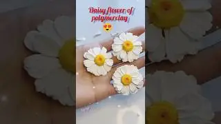 #Daisy flower of polymerclay #craft  #clayart #clay flower #art #diy #Artwork(supriya vishwakarma)