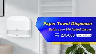 Commercial Paper Towel Dispenser Holds 200 Multifold, Trifold, Z C Fold Hand Towels ZM-060