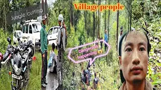 Steps to create a fire line jungle cutting for safety | Phelungre village life|#wildfire#kiphire