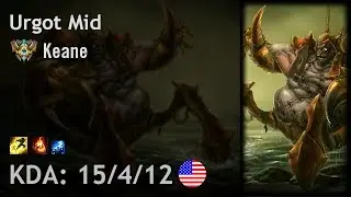 Urgot Mid vs Lucian - Keane - NA Challenger Patch 7.14