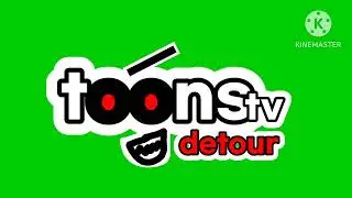 Toons TV Detour LA/FR/USA/CA/TR Chroma Key/Animation Screen Bug (July 7th, 2024-Present) Free to use
