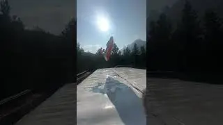 3 ways to Slide down the HUGE SKI RAMP!