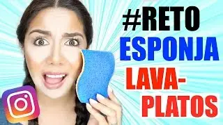 ME MAQUILLO CON ESPONJA DE COCINA (LAVAPLATOS) ¿EN SERIO FUNCIONA? | MARIEBELLECOSMETICS