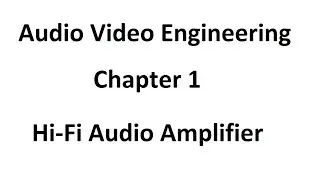 Hi-Fi Audio Amplifier from  Audio Video Engineering  ( AVE )