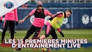 15 minutes d'entra&icirc;nement avant Stade de Reims - Paris Saint-Germain