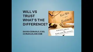 What's difference between WILL and TRUST??  How is Will different from Trust??