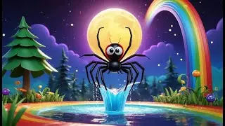 Itsy Bitsy Spider &ndash; Glitter Sky Adventure | Fun Kids Nursery Rhyme | Sparkling Imagination Song