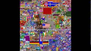 Reddit Place (/r/place) - FULL 72h (90fps) TIMELAPSE (15 seconds)