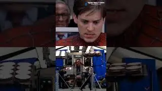 Reality of train scene shooting | Spiderman 2 behind scenes #spiderman#shorts