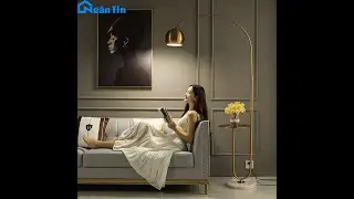 Đ&egrave;n C&acirc;y Đứng Đọc S&aacute;ch Trang Tr&iacute; Ph&ograve;ng Kh&aacute;ch Ph&ograve;ng Ngủ DC701 Ng&acirc;n Tin (Tặng k&egrave;m một b&oacute;ng Led Bulb 9W)