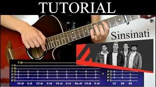 C&oacute;mo tocar Cuando &Eacute;ramos Dos de Sinsinati (Tutorial de Guitarra) / How to play