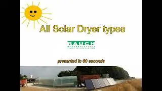 SOLAR DRYER TUTORIAL: Summary of solar dryer types / RESUME : Tous les types de s&eacute;choirs solaires