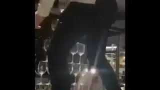 Bartender trying to show off goes wrong!!