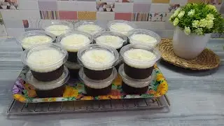 Puding coklat vla keju , rasa nyoklat bangett, seperti bwronies.@Dapurummanaura