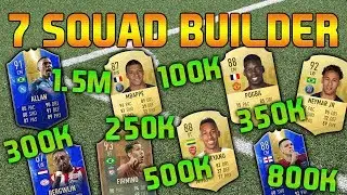 FIFA 19 SQUAD BUILDER 250K 250K 300K 350K 500K 800K 1.5M SQUAD BUILDER FUT CHAMPIONS FIFA 19