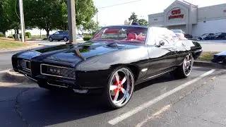 Georgia's TOP 5, LSA Swapped 68' Pontiac GTO Convertible 24s Rear w/10 inch Lips!! All Red Interior