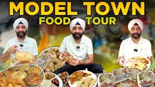 Model Town Food Tour | Kulche Chole | Chole Bhature | Naan Thali | 4K