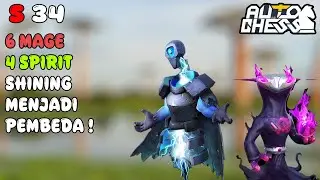 6 MAGE 4 SPIRIT SHINING CARRY! AUTO CHESS INDONESIA