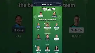 the best dream 11 team #ipl2026update #todaymatch #newtrending #todaymatchplaying11 #cricket#rcb