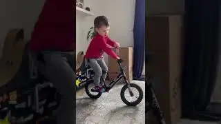 Doing tricks on a balance bike !