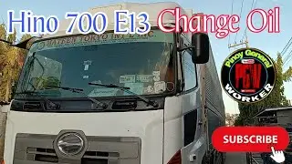 Paano mag  change oil ng truck  |  How to change oil truck | Hino 700