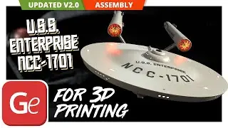 USS Enterprise NCC-1701 3D Printing Model Version 2.0 | Assembly by Gambody