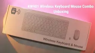 kw901 Wireless Keyboard Mouse Combo Unboxing