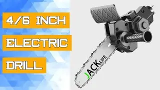 4/6 Inch Electric Drill Modified To Electric Chainsaw adapter Tool Portable Conversion Head Kits  Wo
