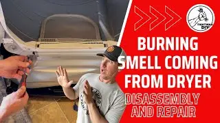Fix a Burning Smell Coming From Your Dryer LG Dryer Repair Removing The Cover On An LG Clothes Dryer