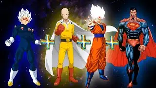 Vegeta O.G + Goku O.G + Saitama S.M + C.A Superman | Omni 4th.D S.Mode Fusion ☠️