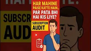 Subscription Audit &mdash; Save Money, Gain Contro,Har Mahine Paise Katte Hain&hellip; Par Kis Liye? 💸Explained