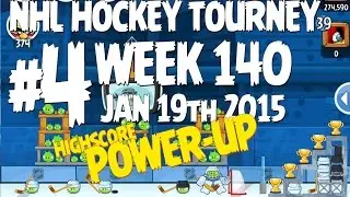 Angry Birds Friends NHL All Star Tournament Level 4 Week 140 Power Up Highscore Walkthrough