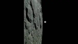 EARTHRISE FROM MOON'S ORBIT